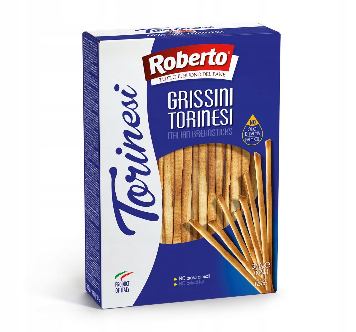 3x Sušenky Grissino Torinesi 360 g (6 Ks x 60 g) Roberto
