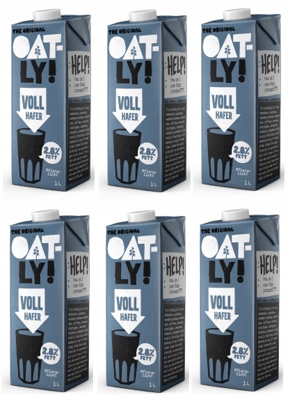 6x 1L Oatly napój owsiany Whole Zgrzewka