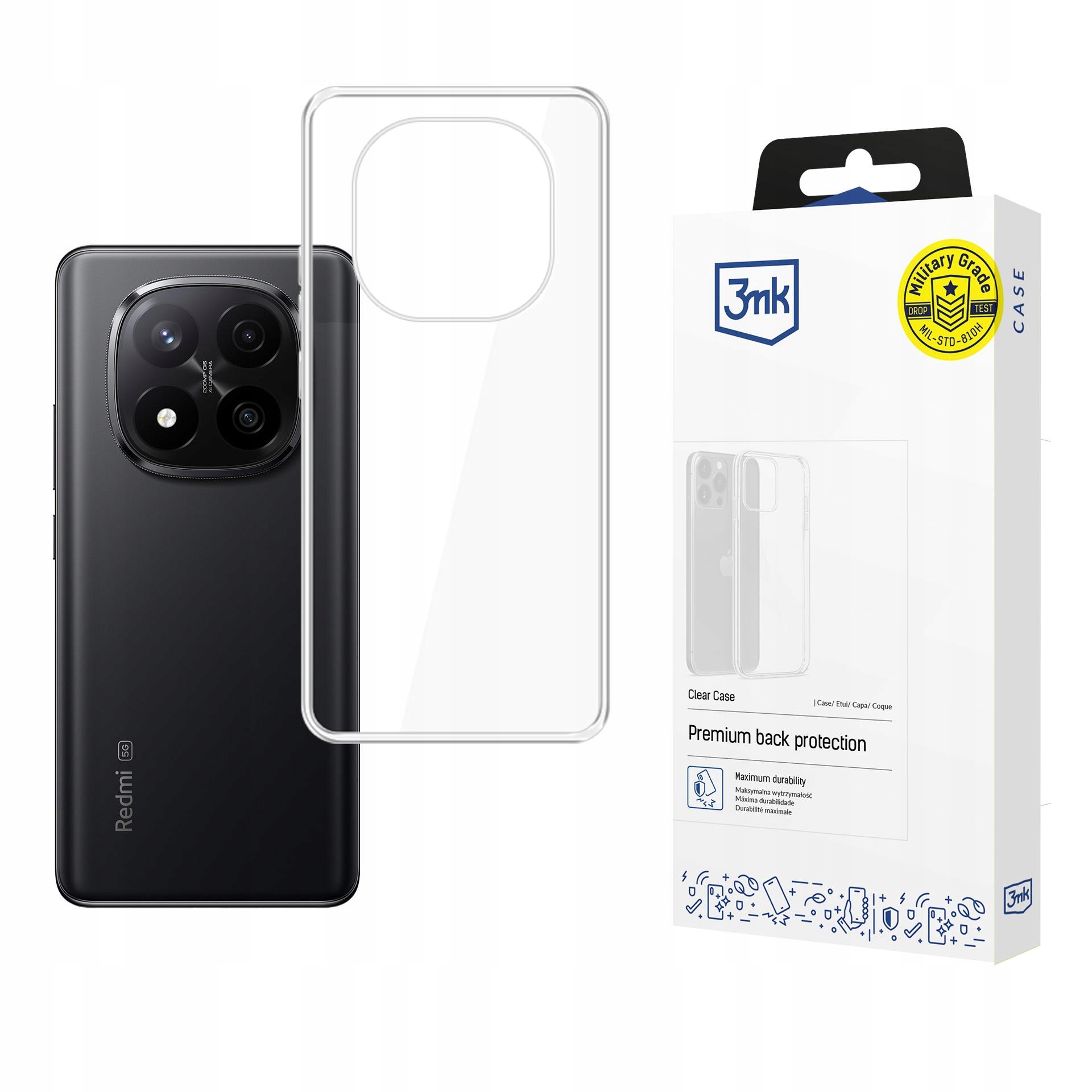 Etui 3mk Clear Case na Xiaomi Redmi Note 15 5G przezroczyste 3mk