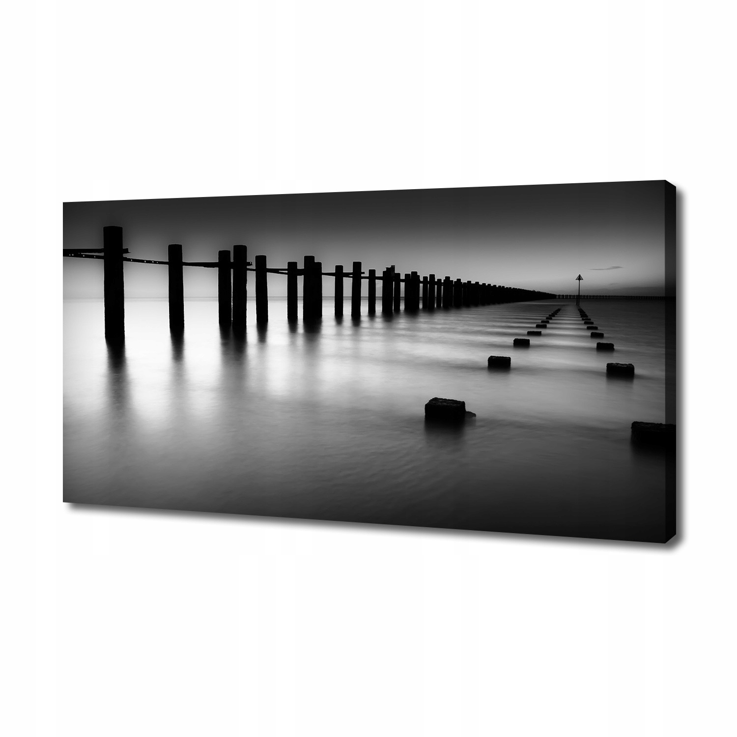 

Foto obraz na płótnie Falochron Tamiza 140x70 cm