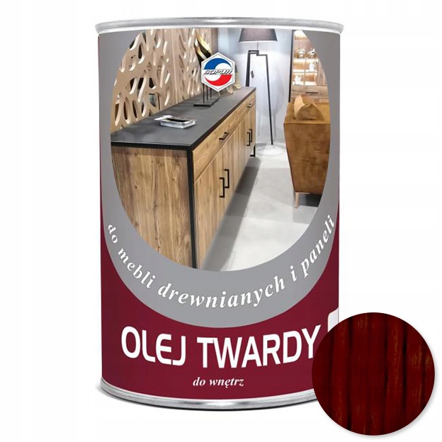 Olej twardy do mebli Sopur 0,9l palisander OT-12/13