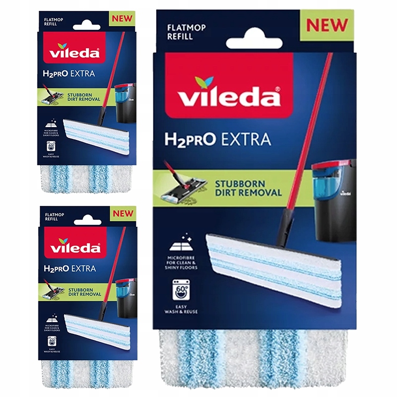 Wkład do mopa płaskiego Vileda H2prO 3 szt