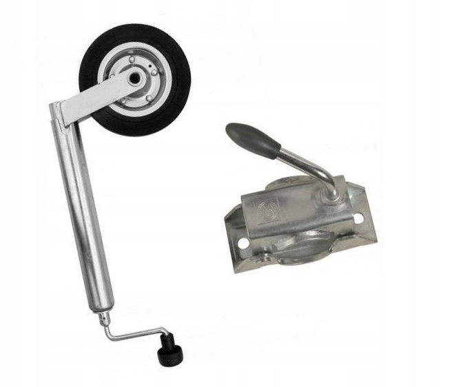 Manipulační kolečko fi48 kov-guma pro odtahový vůz objímka 200 kg max