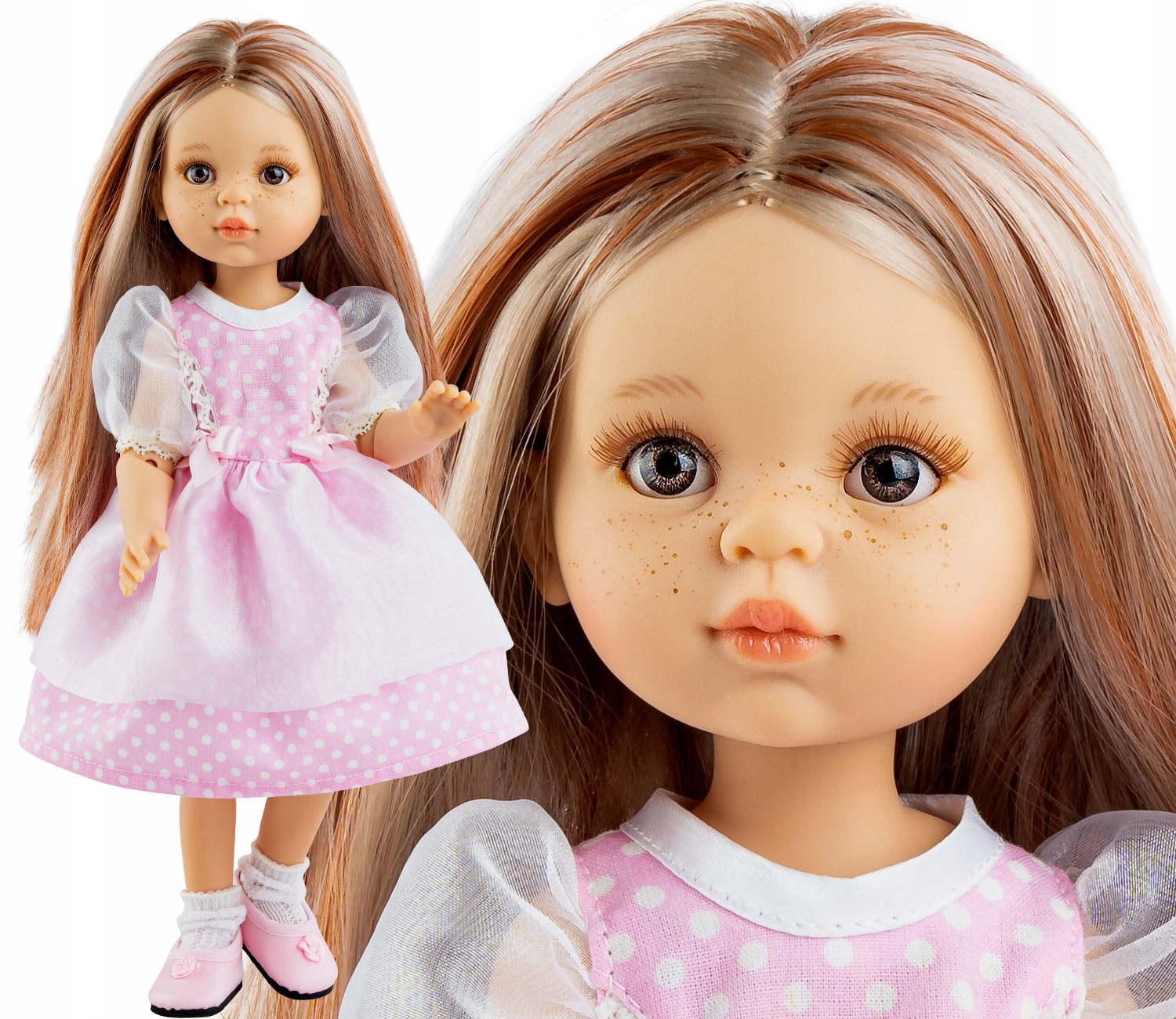 HISZPAŃSKA LALKA PAOLA REINA RUCHOME STAWY 04865 Kolor wielokolorowy