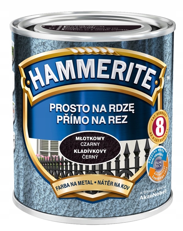 

Farba Hammerite Na Rdzę- czarna, młotkowa, 0.7l