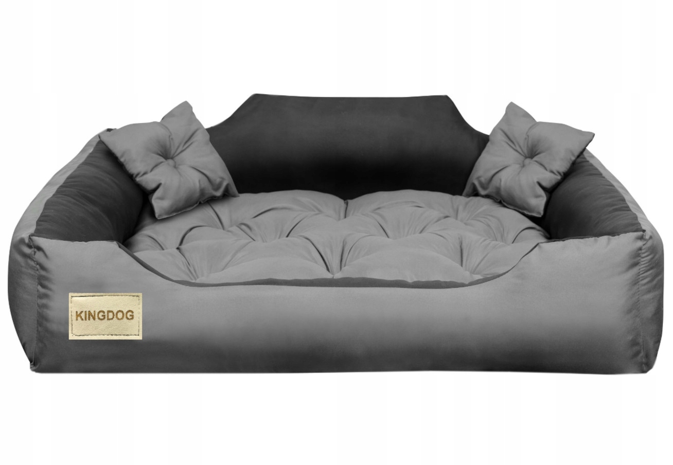Levně pelíšek kotec pro psa 100x75 cm personalizované šedé