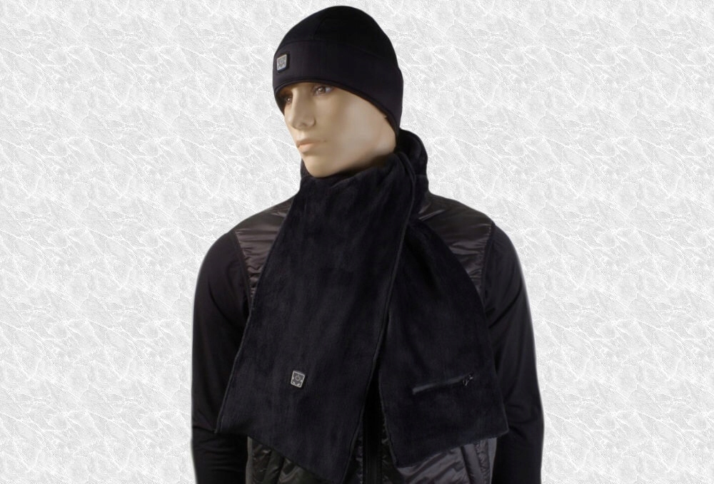 Podgrzewany szalik GLOVII GA1B Czarny Rodzaj szal