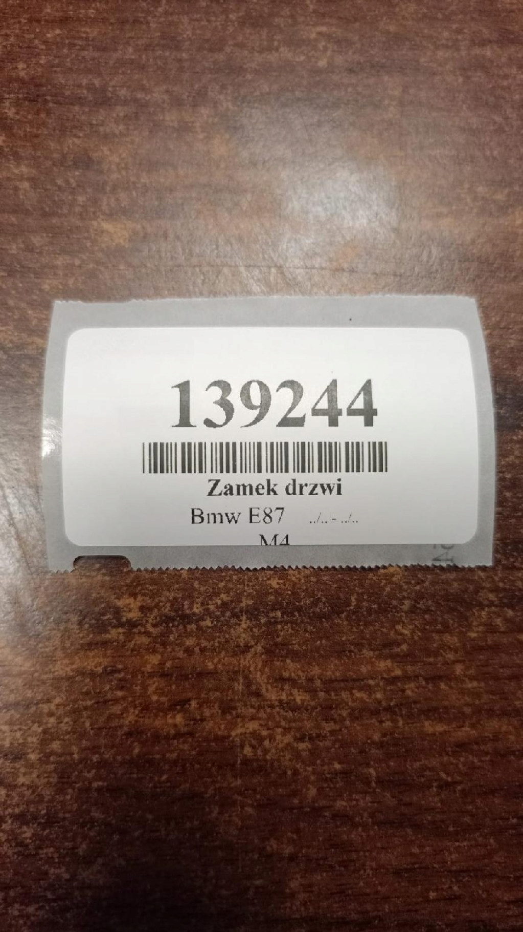 BMW E87 lock door left rear part 7202147