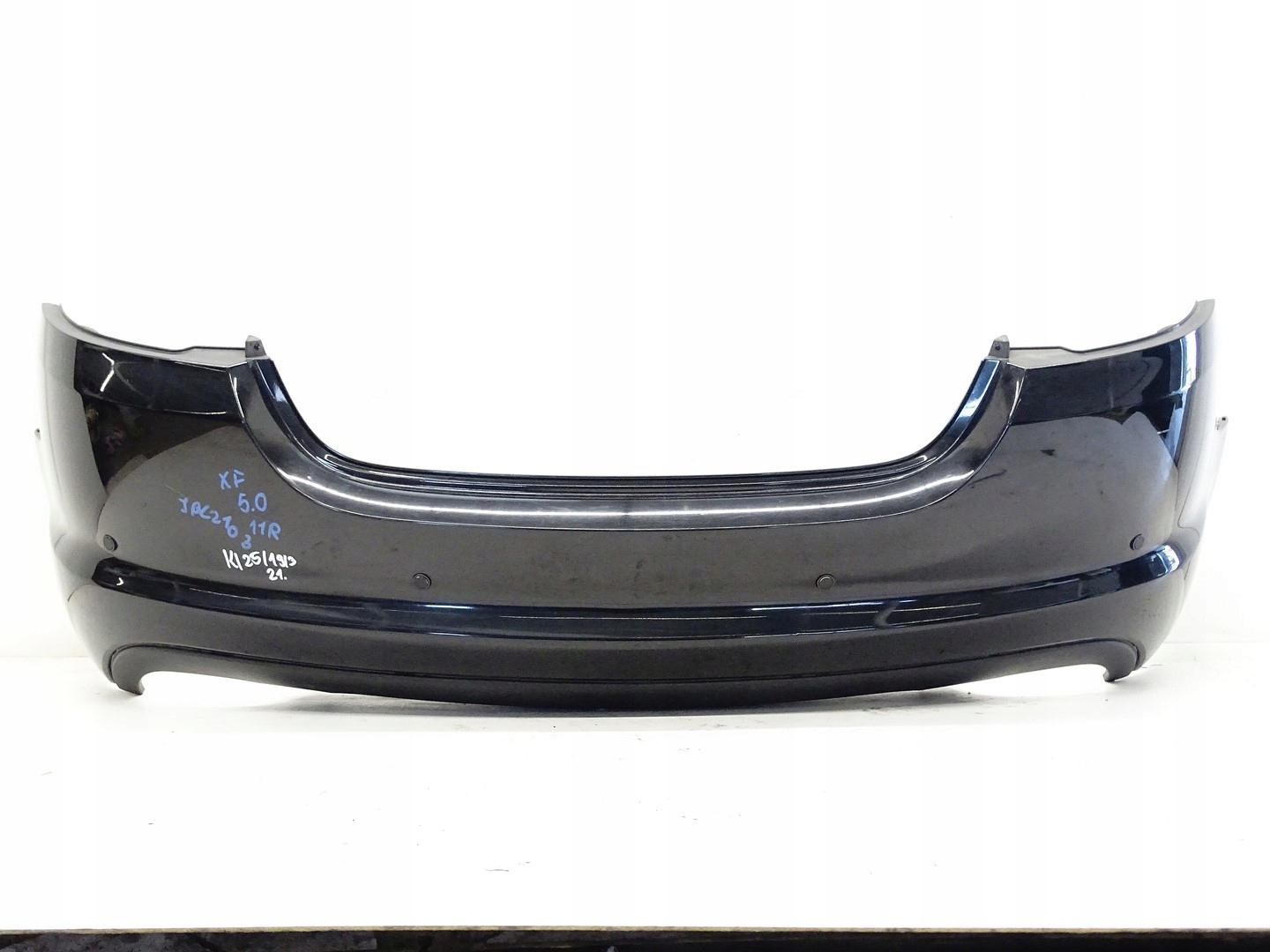 bumper rear part rear complete JAGUAR XF X250 black