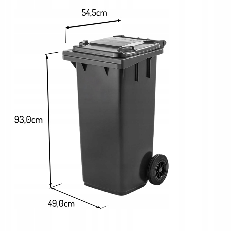 Pojemnik na odpady komunalne WEBER 120 czarny Kod producenta WEBER 120