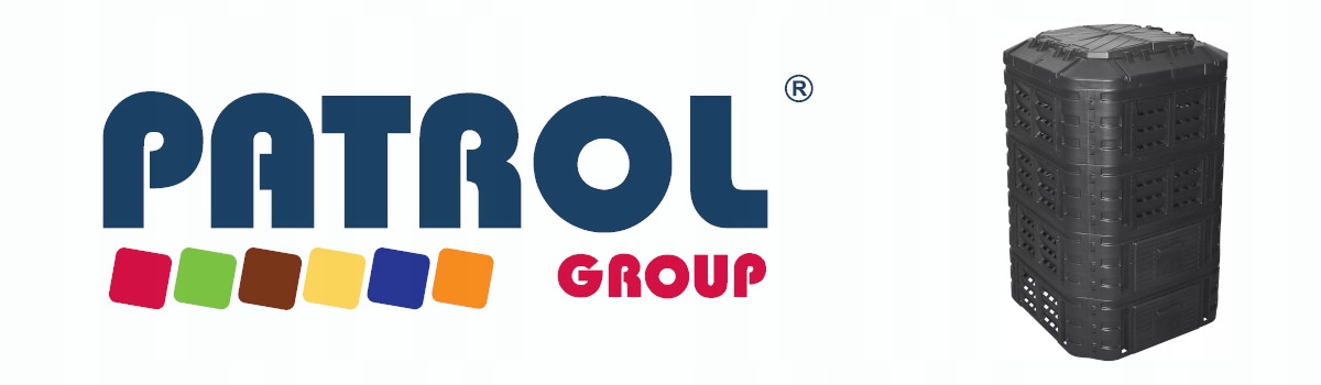 KOMPOSTOWNIK OGRODOWY MODUŁOWY CAŁOROCZNY 1120l Patrol Czarny NAWADNIANIE Pojemność 1120 l