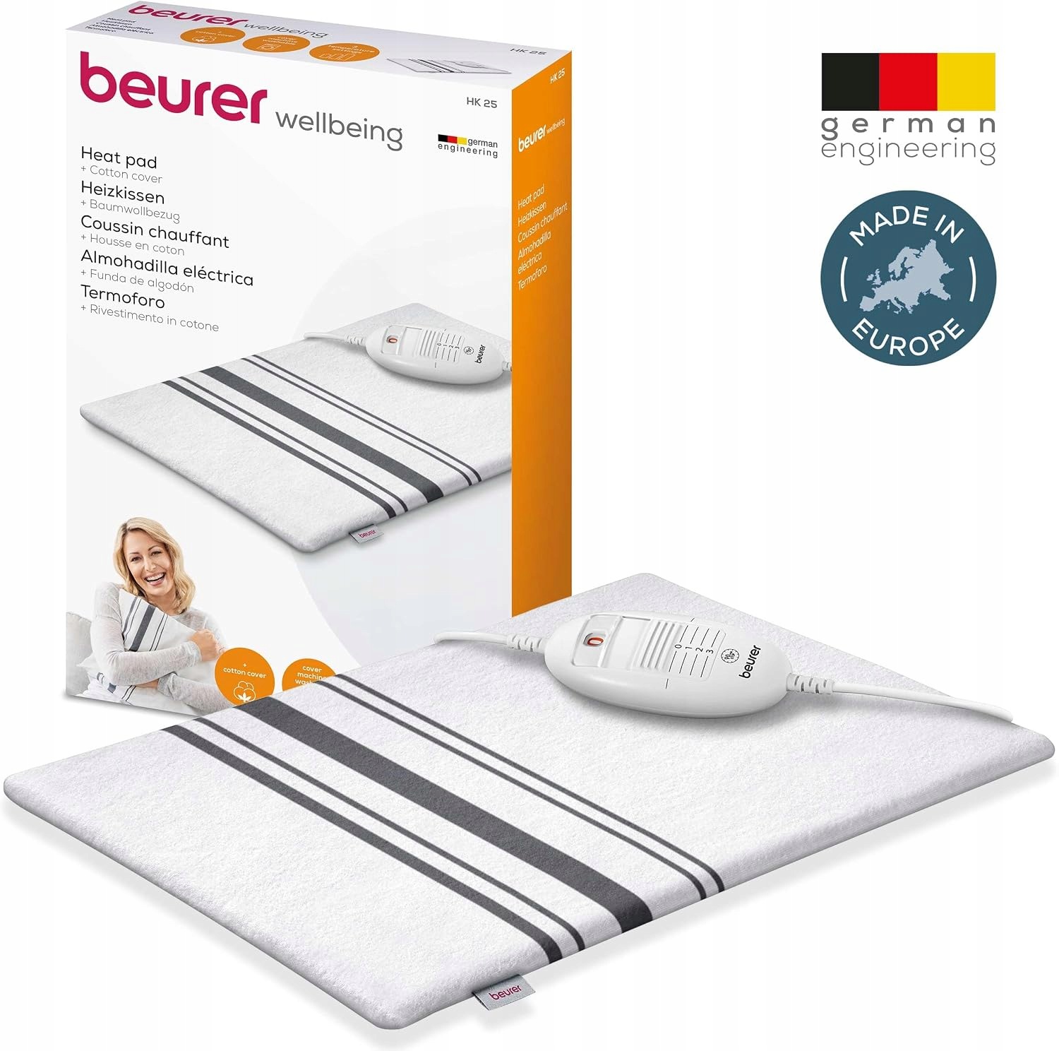 Poduszka elektryczna Beurer Hk 25 100 W 30x40 cm biała