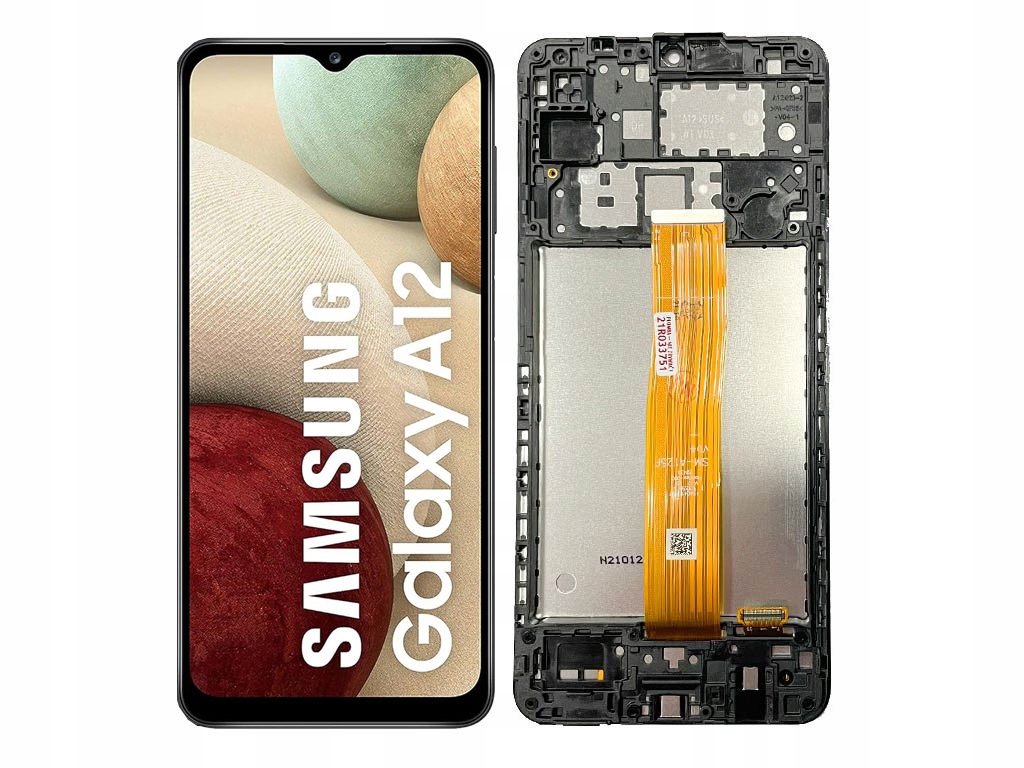 WYŚWIETLACZ LCD EKRAN SZYBKA DOTYK DO SAMSUNG GALAXY A12 SM-A125F RAMKA
