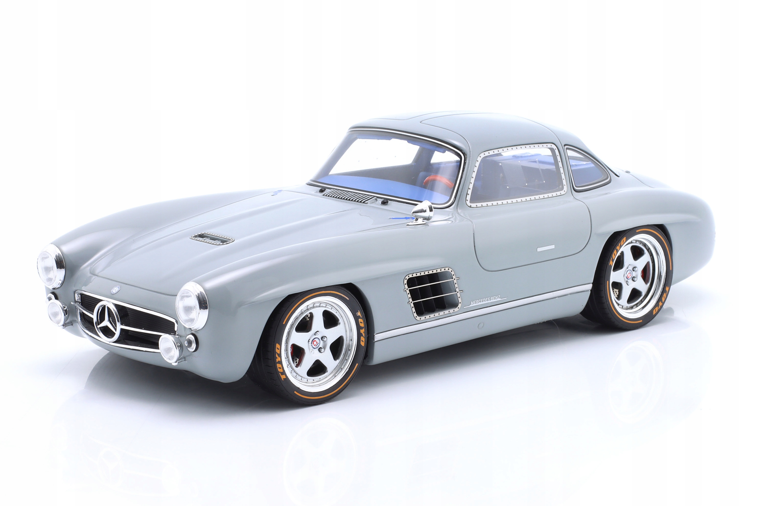 Mercedes-Benz 300 Sl 300SL Gullwing S-Klub 2021 Nardo Grey Gt Spirit 1:18
