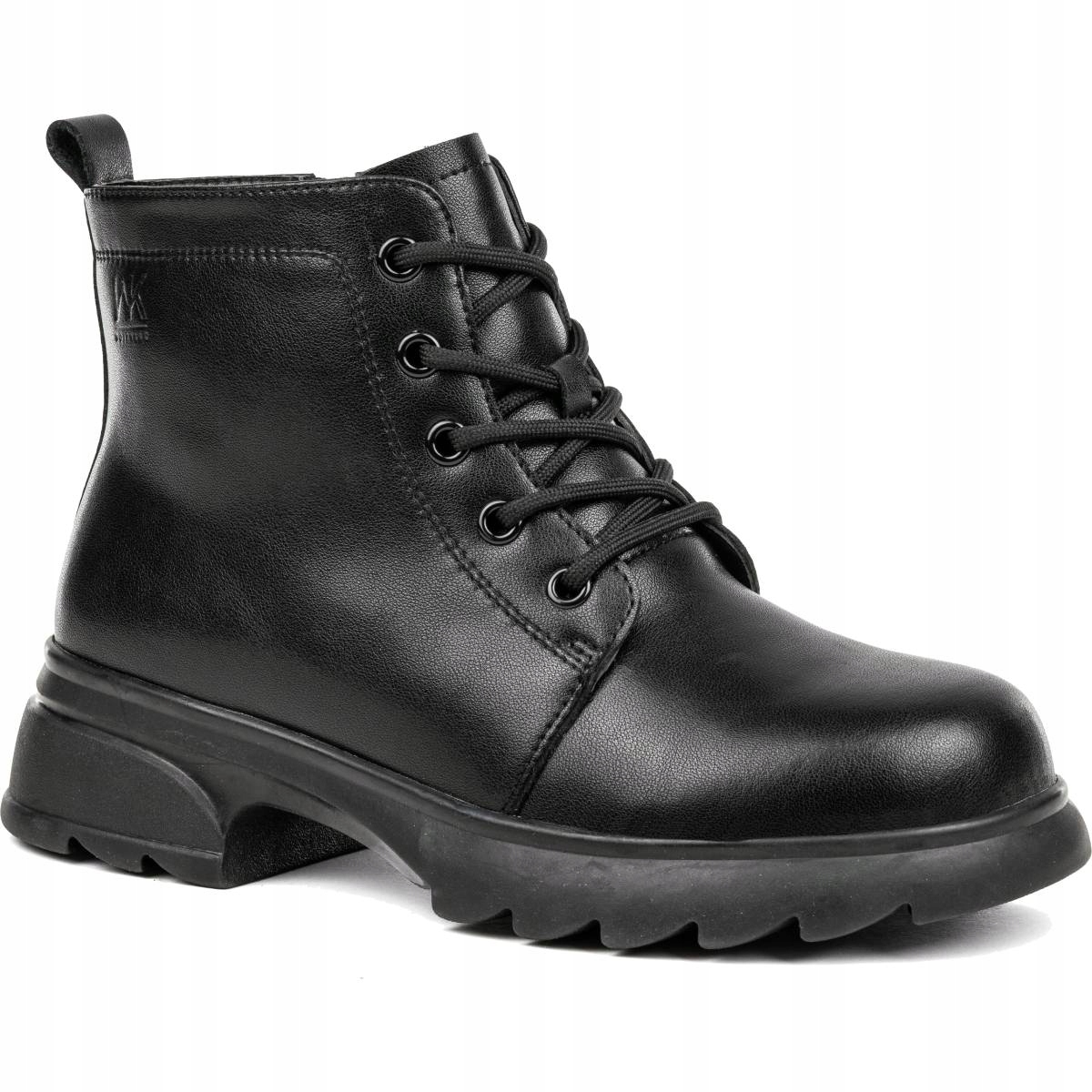 Dámské kotníkové boty Kožené klasické Zateplené módní Zip boty Wojtyłko 38