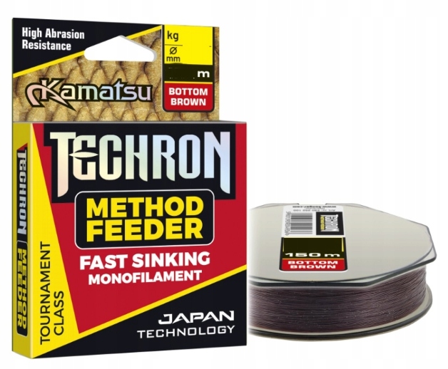 Żyłka Kamatsu Techron Method Feeder Do Methody 0,26mm 7,95kg 150m Do Metody