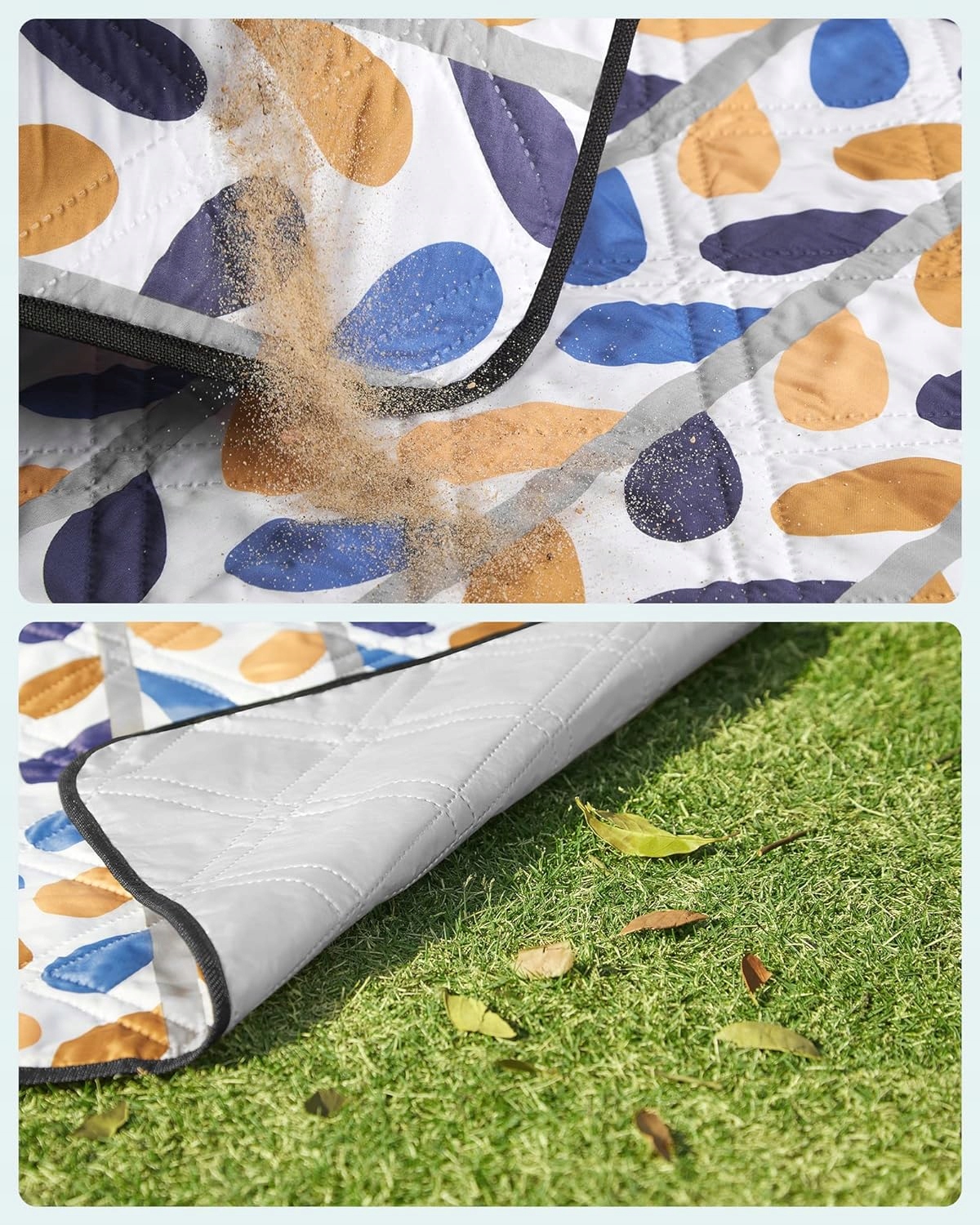 DUŻY KOC PIKNIKOWY 200x300 cm WODOODPORNY MATA PLAŻOWA PIKNIKOWA GRILL PARK Marka inna marka