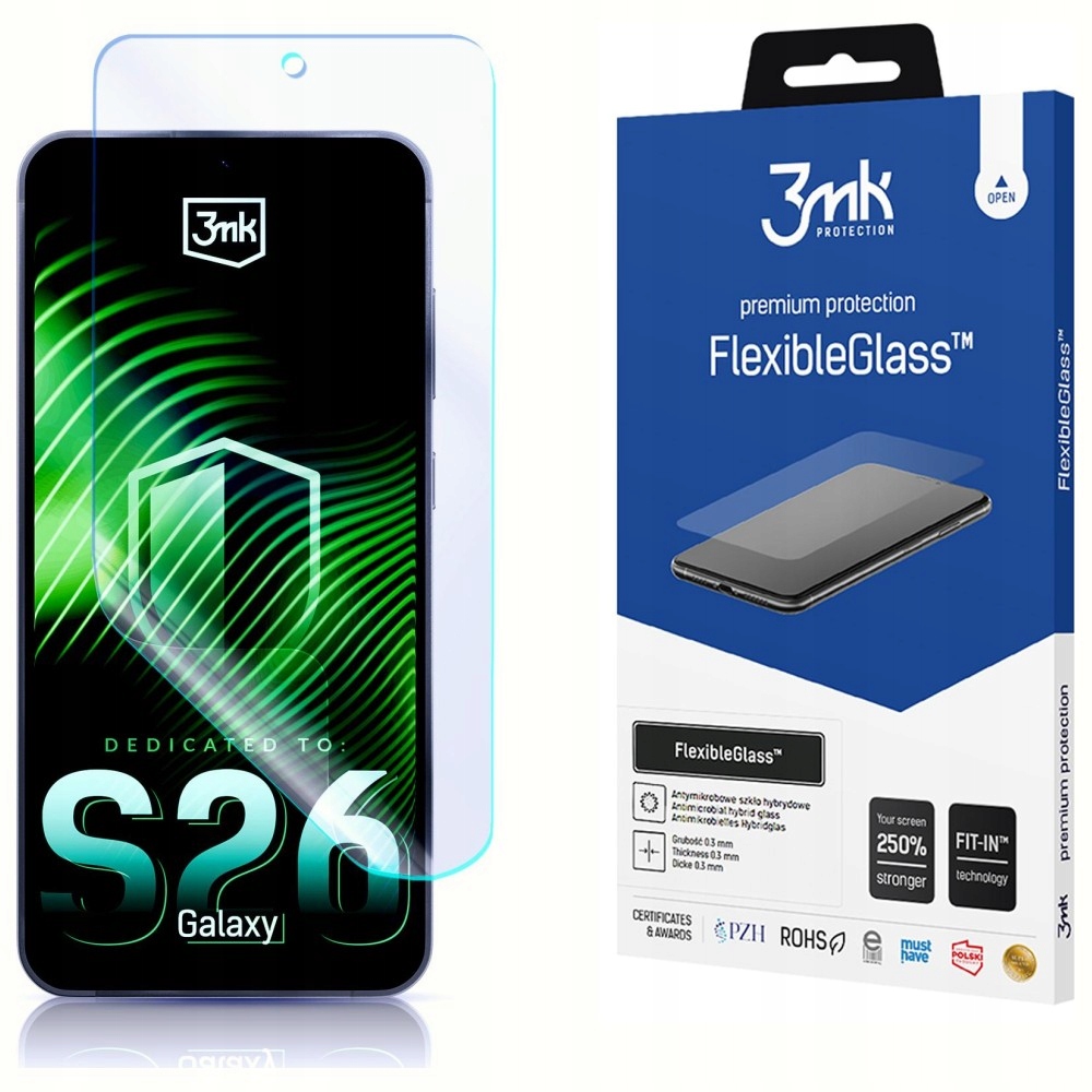 Szkło hybrydowe 3mk FlexibleGlass na Samsung Galaxy S26 3mk Protection