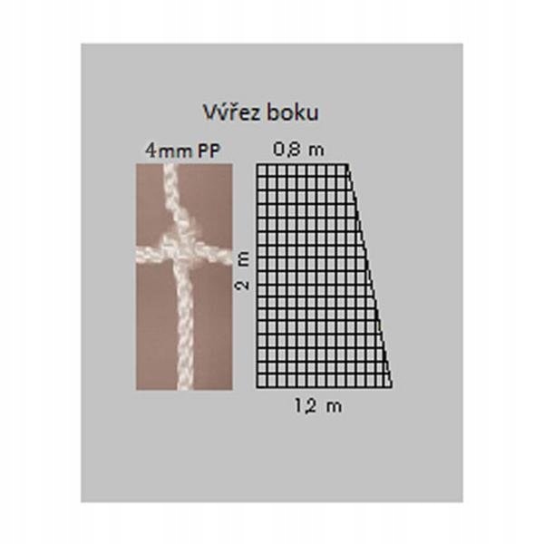 Siatka do piłki ręcznej biała 4mm