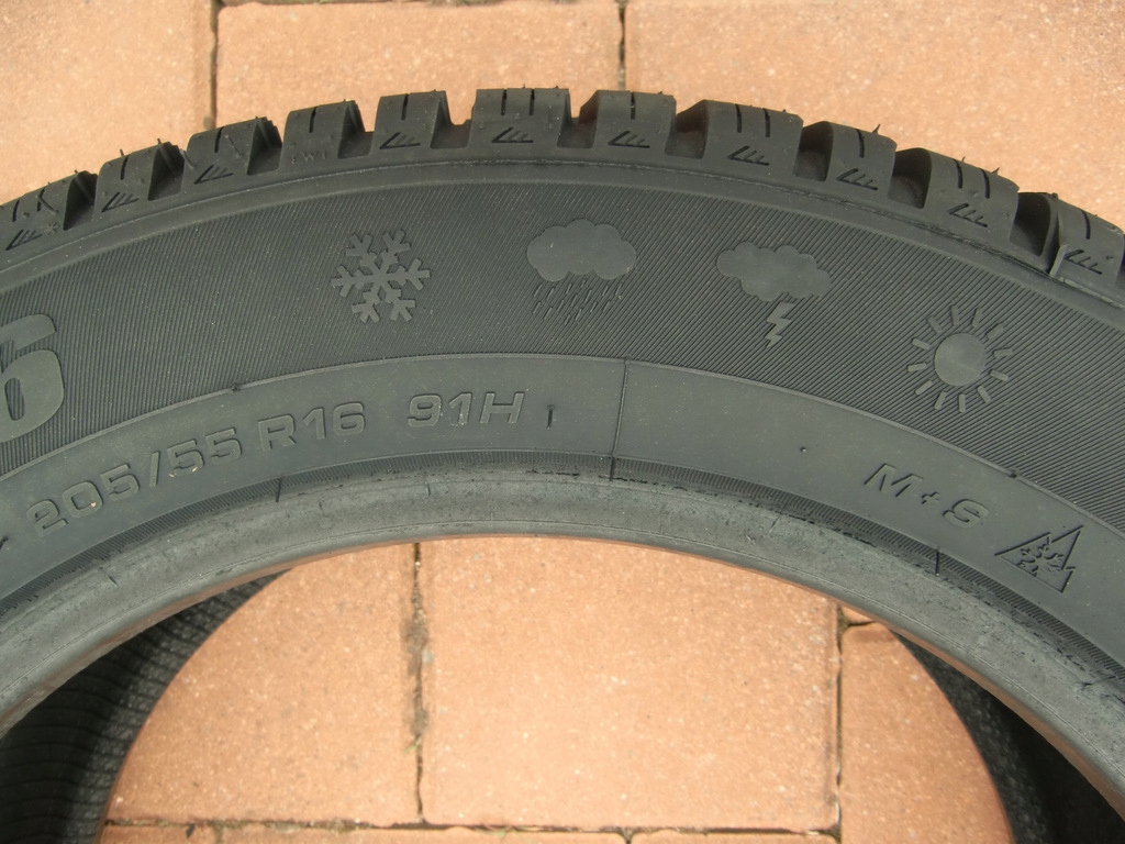 4 OPONY WIELOSEZONOWE 205/55R16 BIEŻNIKOWANE ciche Średnica 16