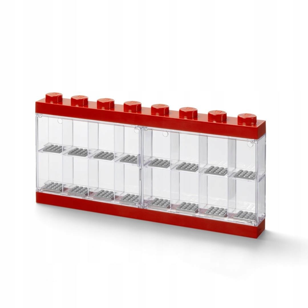 Lego (r) vitrína pro minifigurky 16 červená