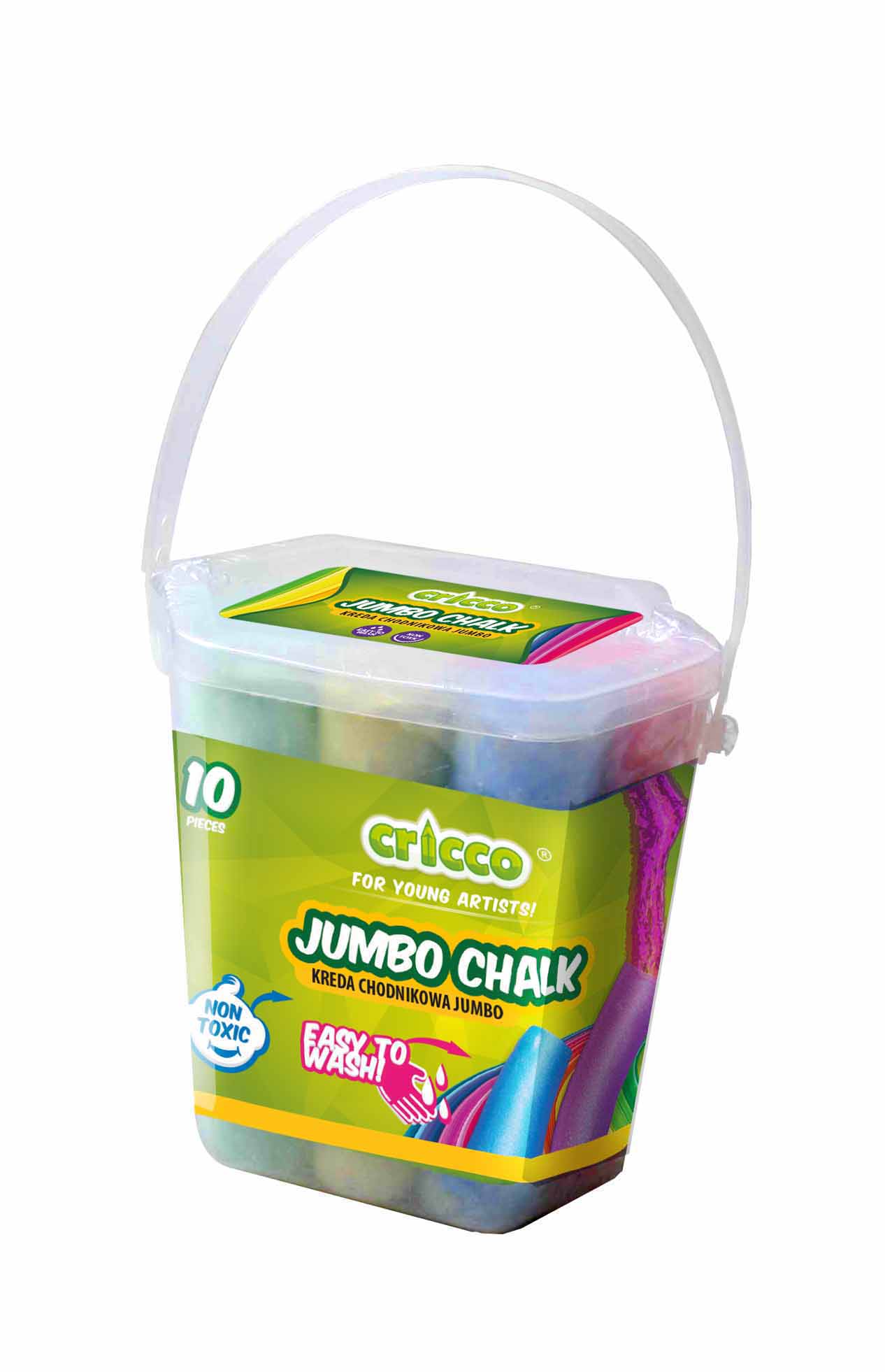 

Kreda kolorowa Jumbo Cricco 10 sztuk wiaderko