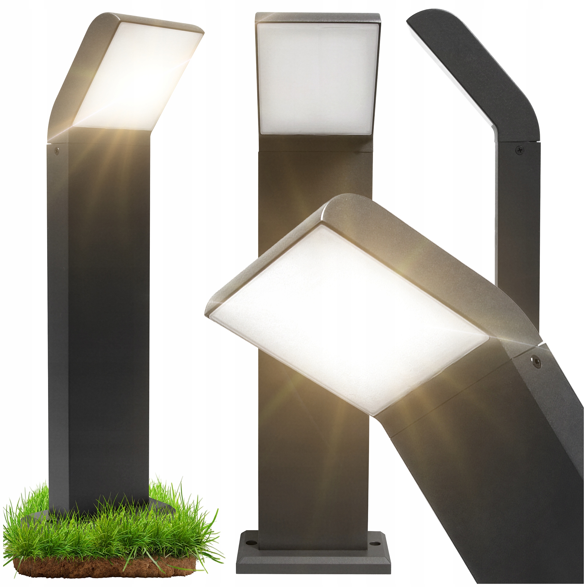 Led Zahradní Lampa Venkovní Stojící Sloupek 12W 50cm Antracit IP54 4000K