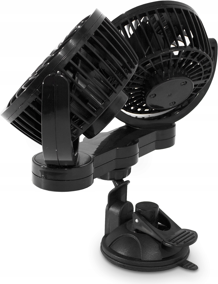 WIATRAK WENTYLATOR TURBO X2 SAMOCHODOWY OBROTOWY 12V PRZYSSAWKA Kod producenta 61015