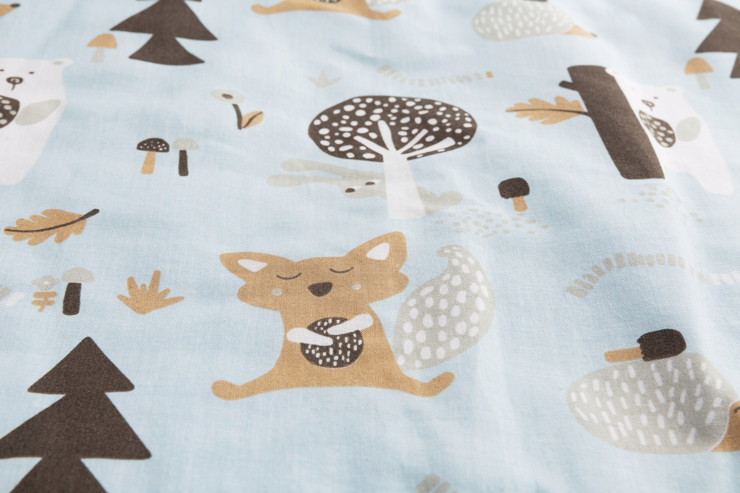 Pościel Komplet Muślin Sensillo 75 x 95 cm Niebieski Długość kołdry 95 cm