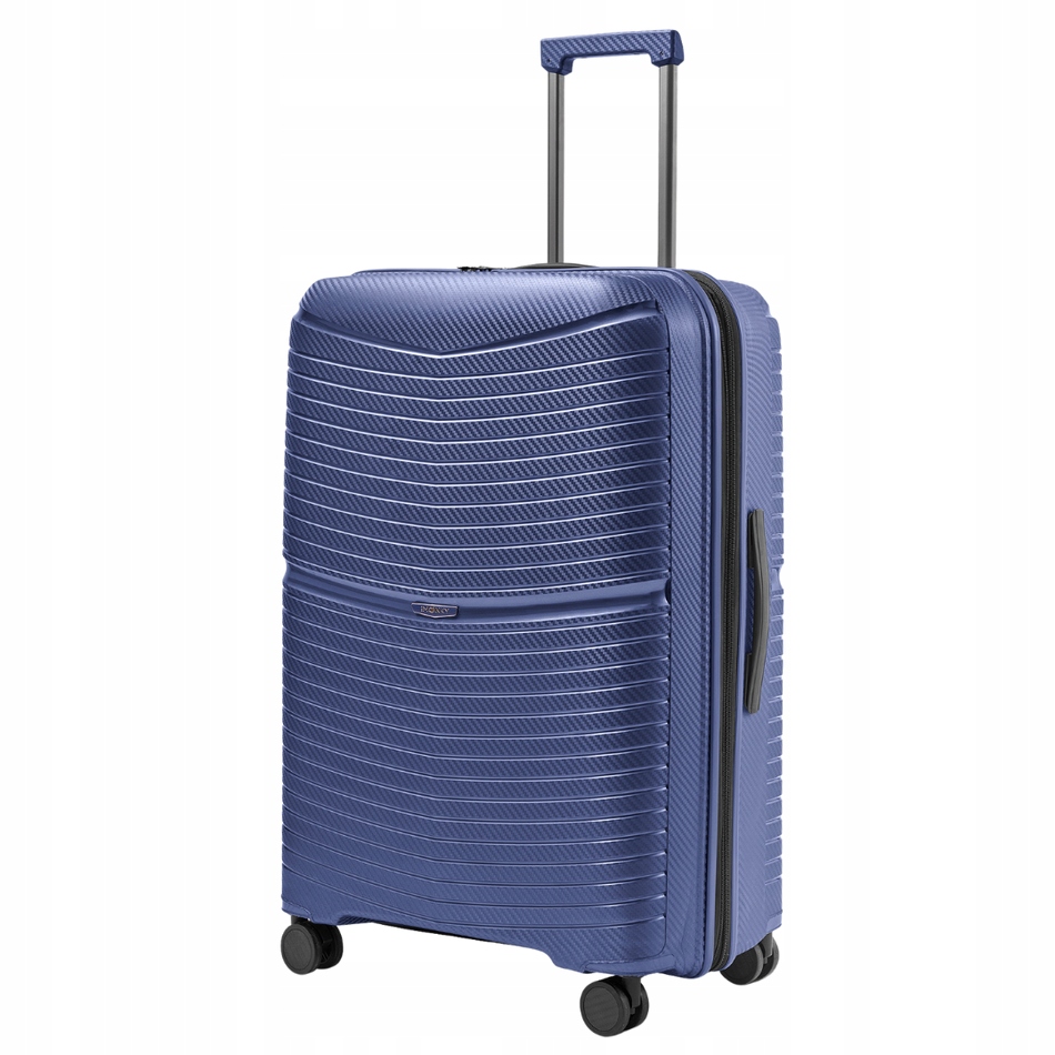 Kufr Velký 77 cm tvrdý zvětšovací Tsa 4 dvojitá kolečka Blu Moonky