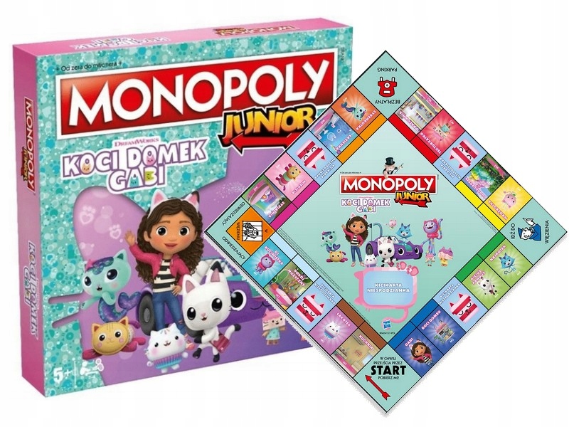 НАСТОЛЬНАЯ ИГРА МОНОПОЛИЯ МЛАДШИЙ КОШАЧИЙ ДОМИК ГАБИ