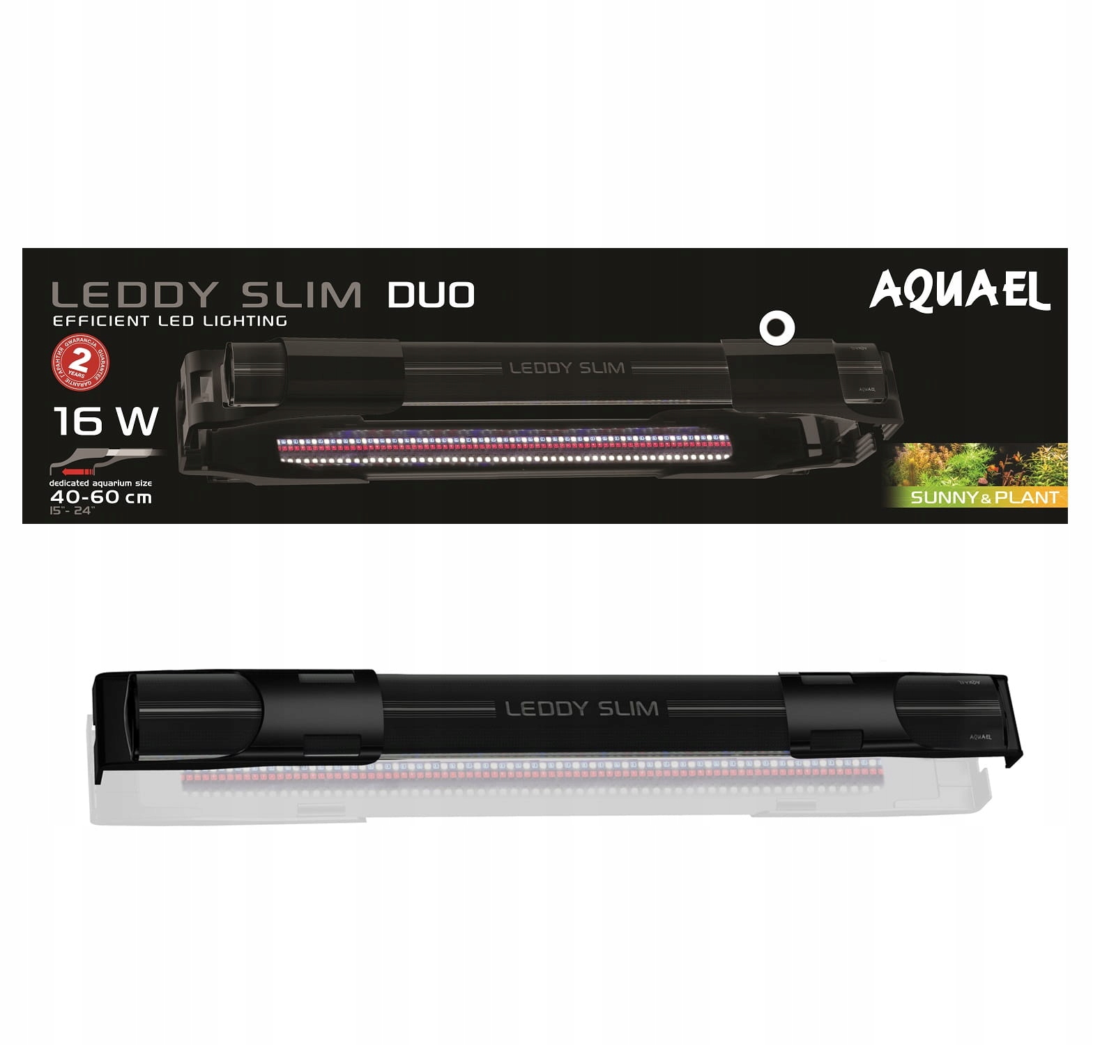 

Aquael Leddy Slim Duo Sunny Plant&n 16W Czarna