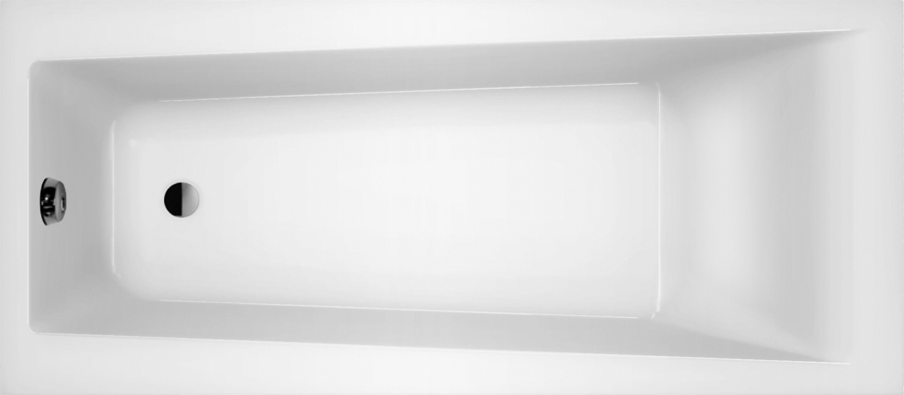 Polská Obdélníková Vana 100% Akryl Lucite 75x160