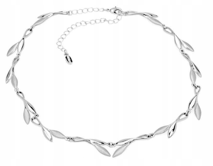 Kolie stříbrný svatební náhrdelník matně lesklý