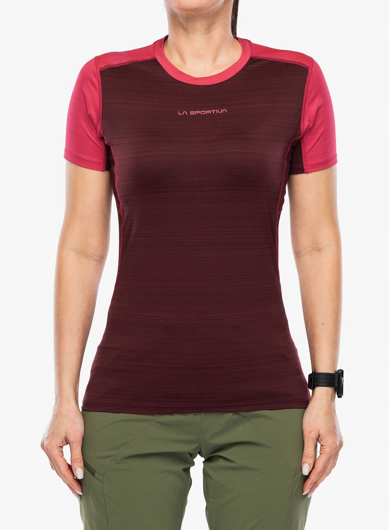 Dámské rychleschnoucí tričko La Sportiva Sunfire T-Shirt redwood/azal Xs
