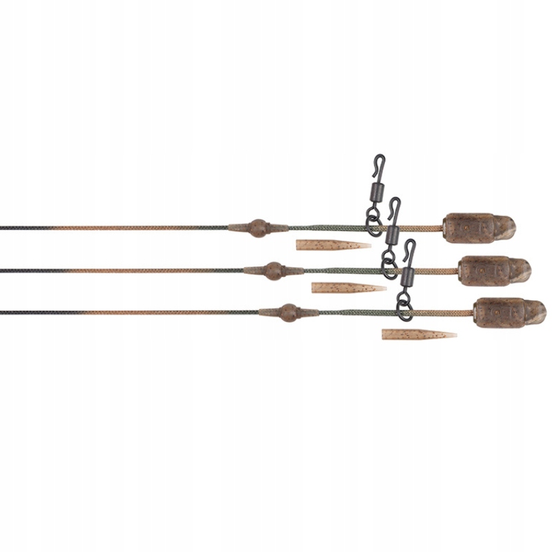 Fox Leadcore Heli Clip Rigs 50lb 75cm Zestawy Karpiowe 3 szt.