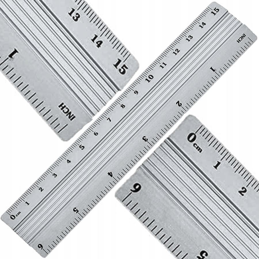 

Linijka Aluminiowa Podwóna Podziałka 15 CM I 6 Cal