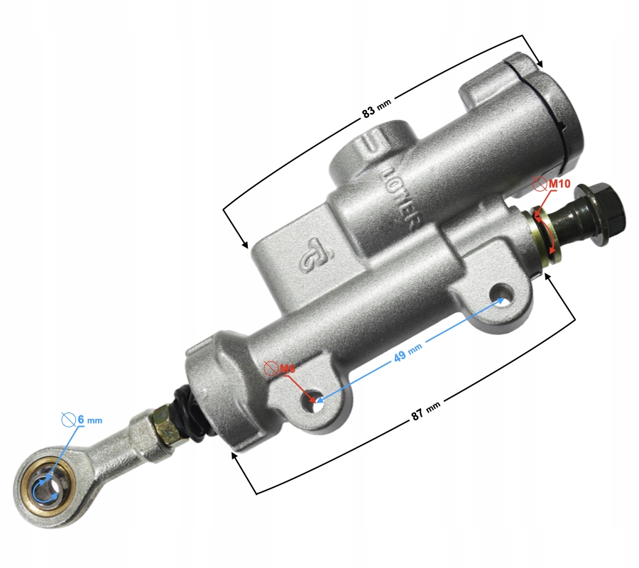Pompa hamulcowa tył DB250 MZK Producent Moretti
