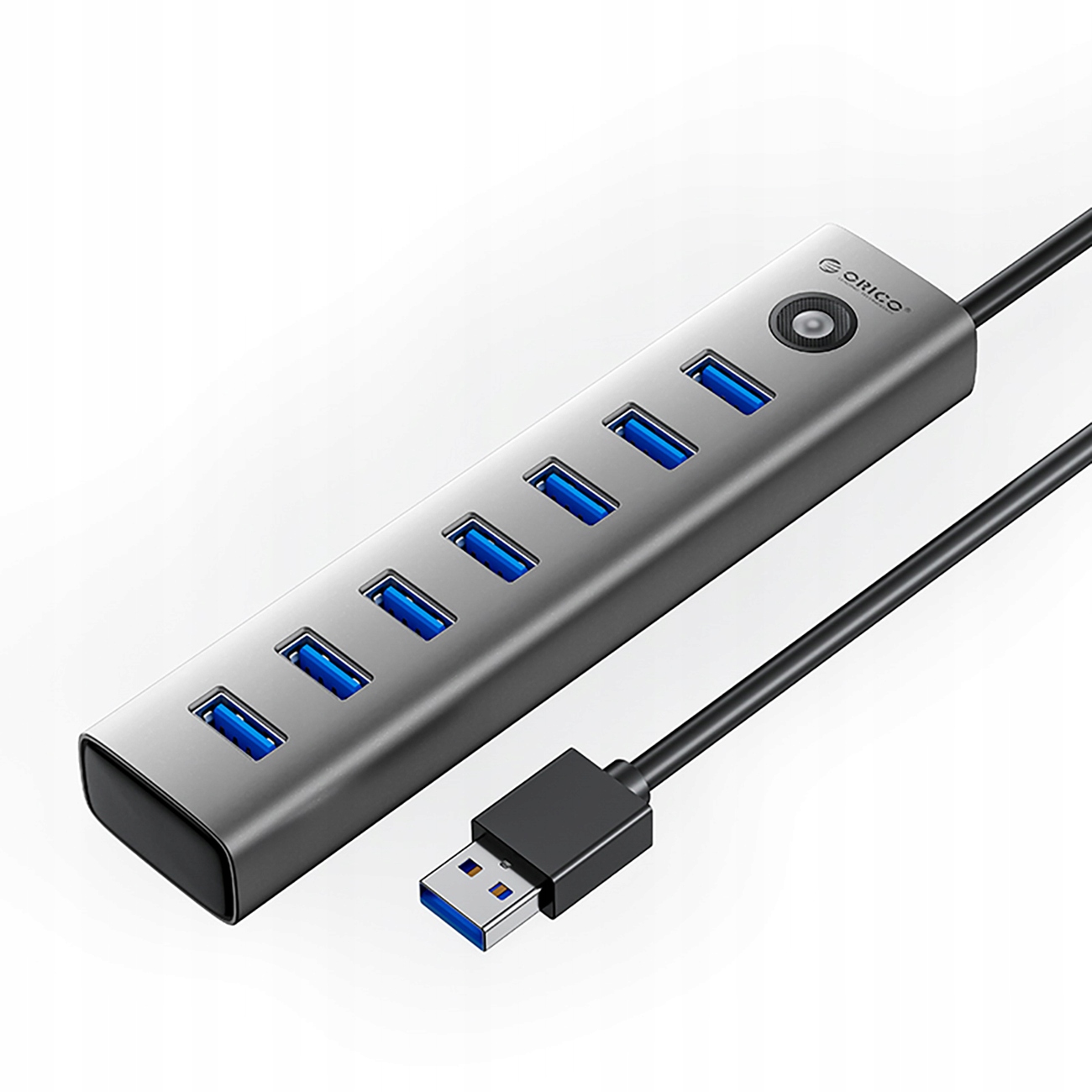 Hub CL7U-U3 rozbočovač 7x Usb-a Usb-c 5V 3A 1 m šedý