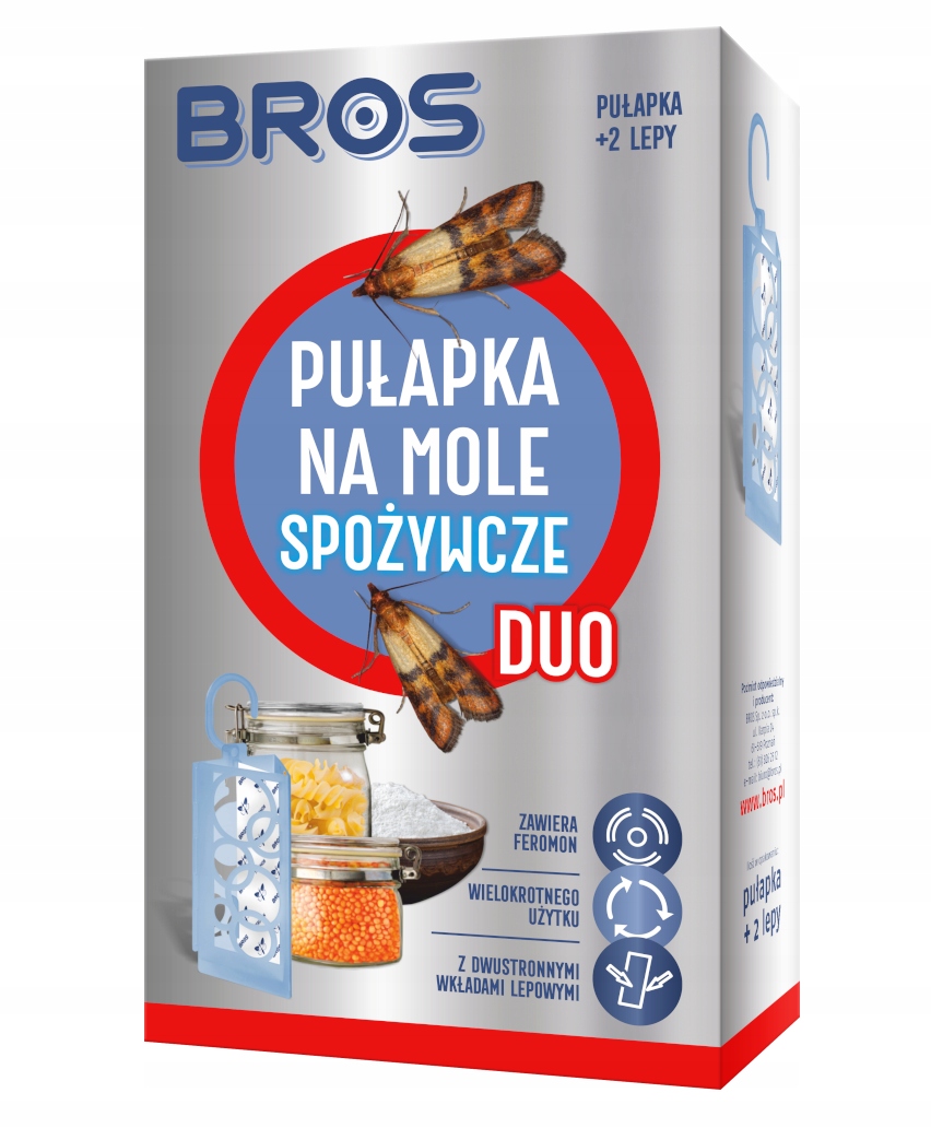 

Bros Pułapka Lep na Mole Spożywcze Duo 2 Wkłady