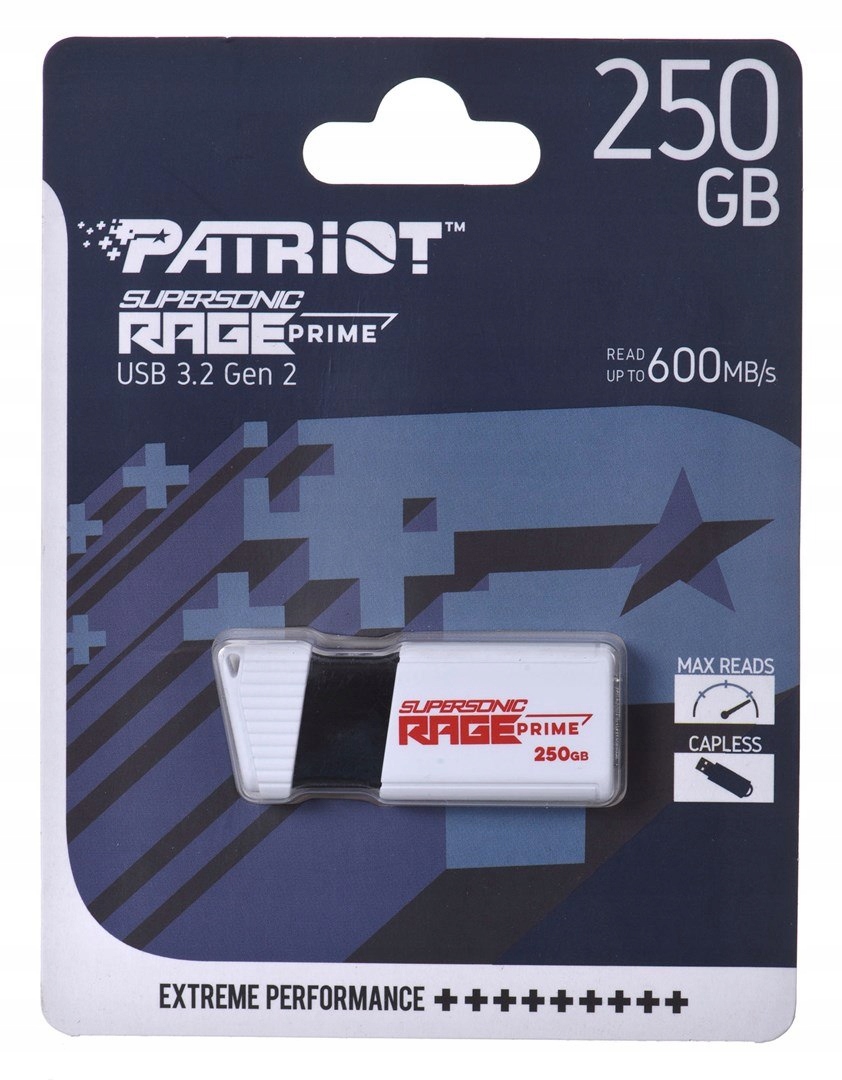 Patriot Rage Prime 600 MB/s 256GB Usb 3.2 8k IOPs