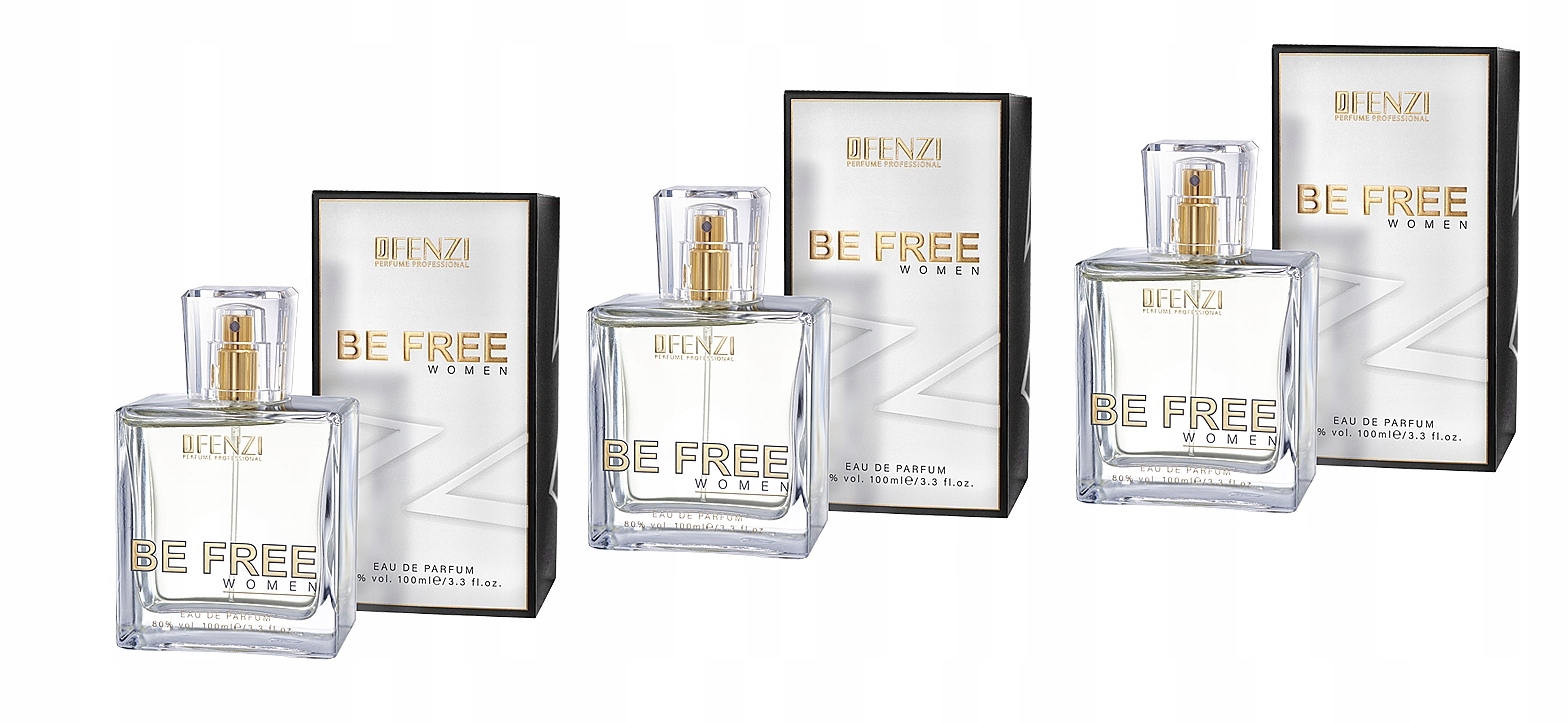 JFenzi Be Free Women Edp 3x100ml