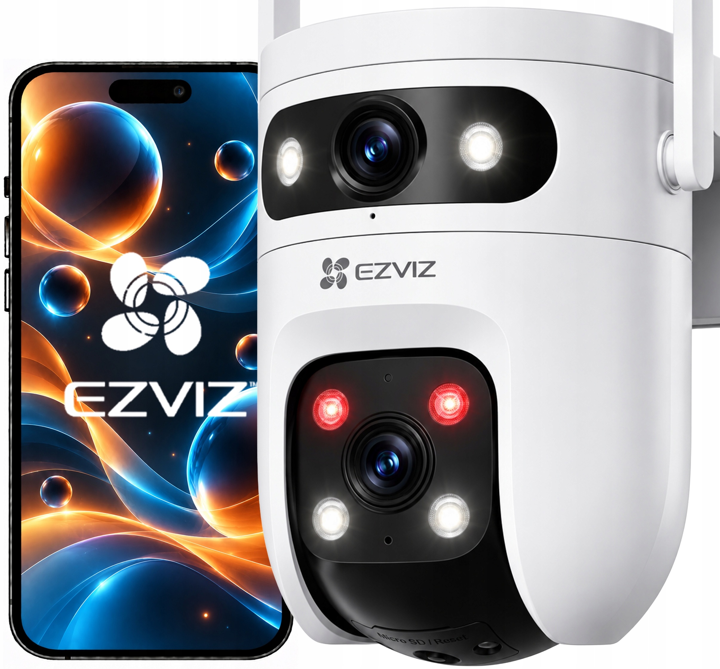 Otočná Kamera 10MP Ezviz C9C 5MP 5MP Full Color Vonkajšia Ai Audio