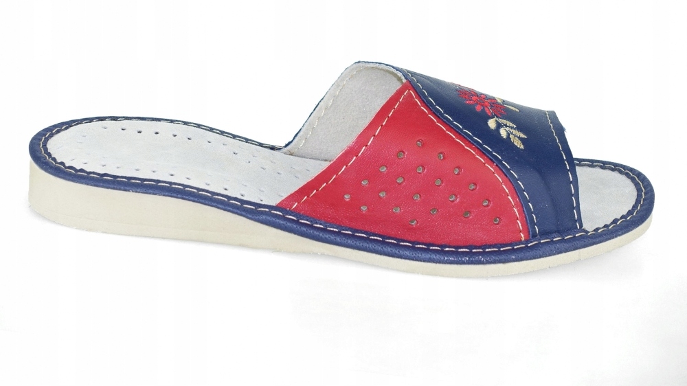 PANTOFLE KAPCIE DAMSKIE GÓRALSKIE ZE SKÓRY LACZKI Marka inna