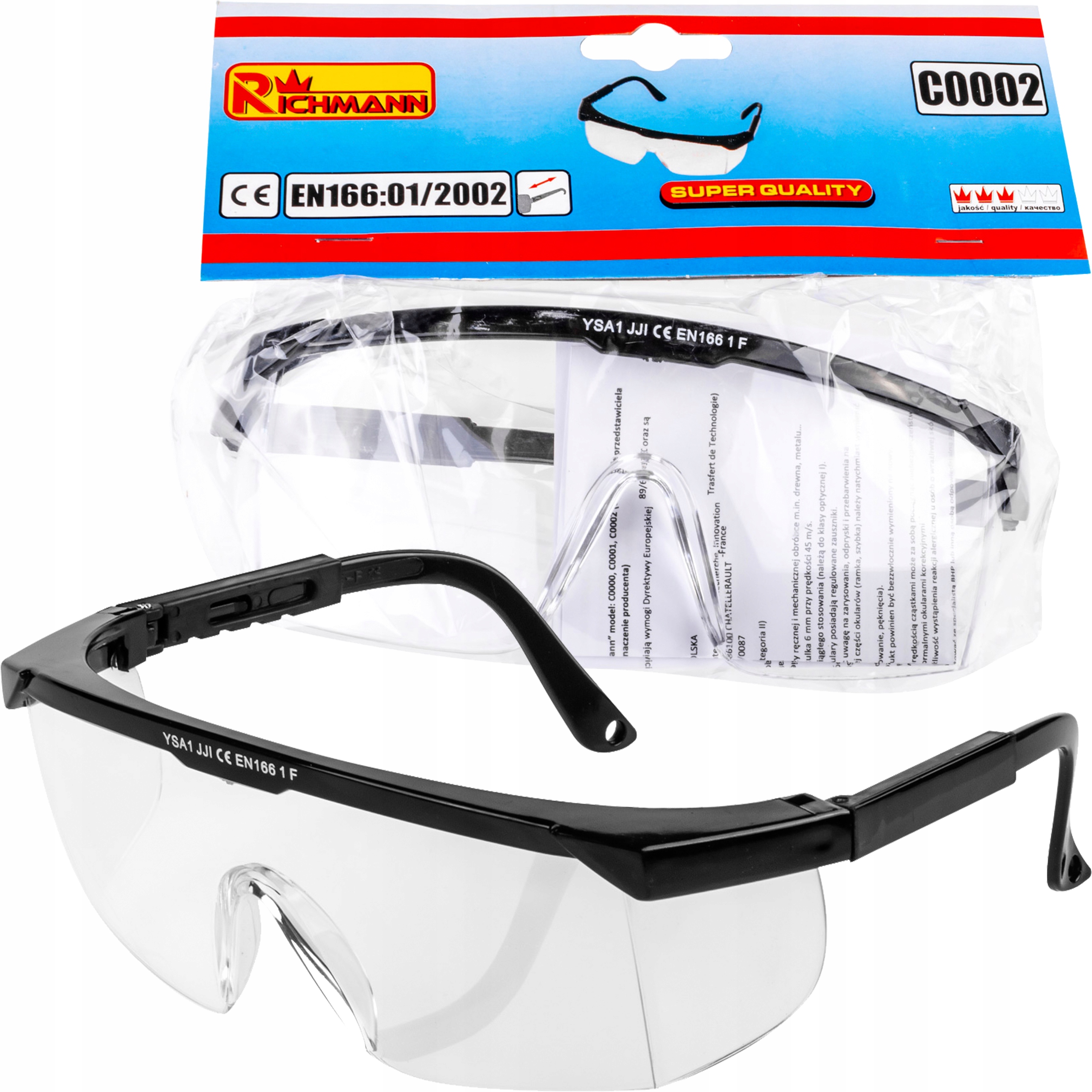 

Okulary Przeciwodpryskowe Ochronne Bezbarwne Bhp