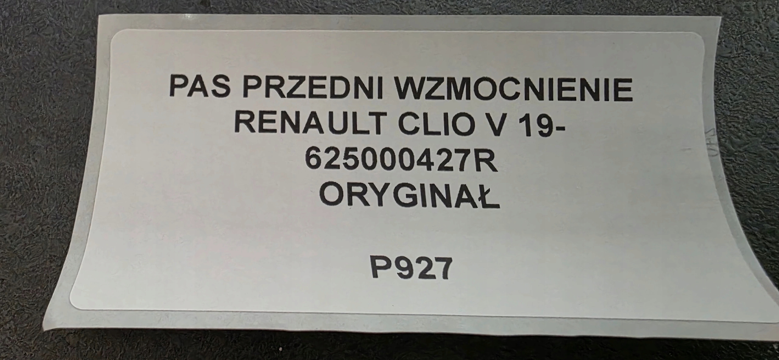 support panel for radiators pillar RENAULT CLIO V 19- original 625000427R