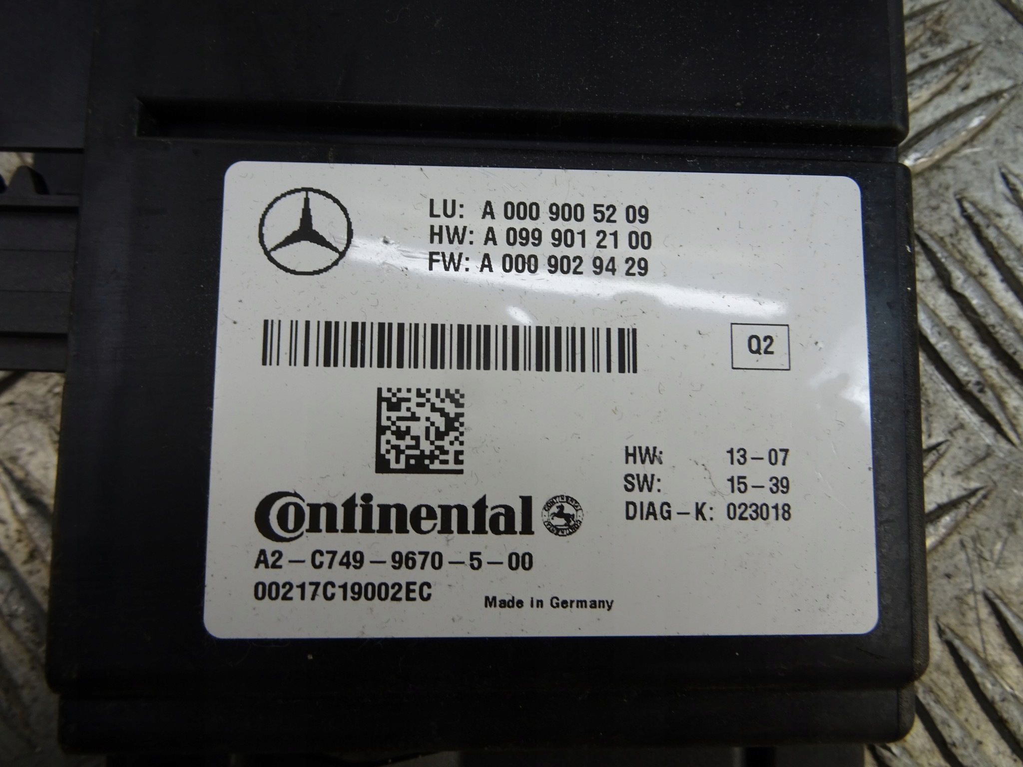 MERCEDES GLE W166 C292 module control unit RADARU A0009005209