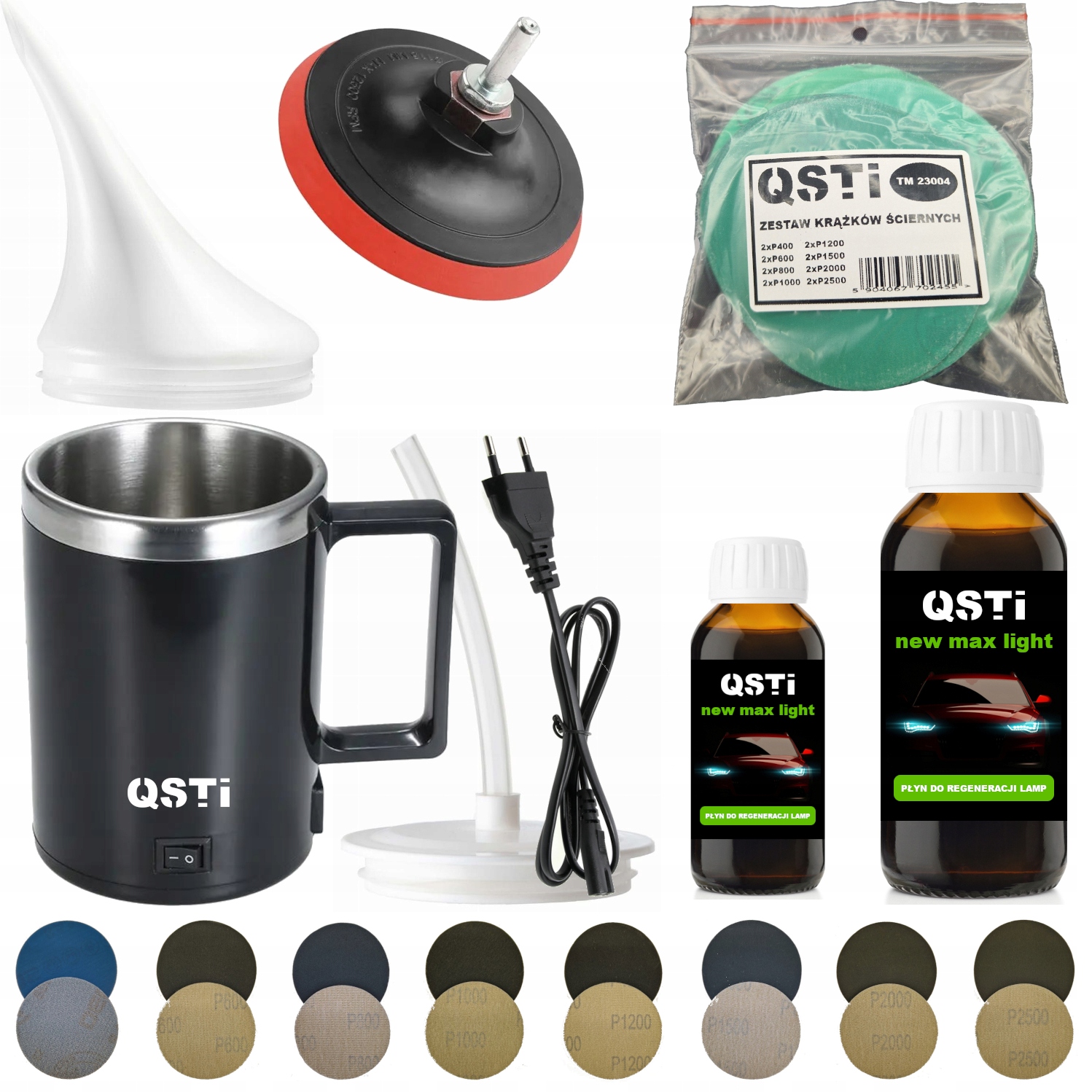 Zestaw do regeneracji polerowania lamp reflektorów czajniczek płyn 400 ml