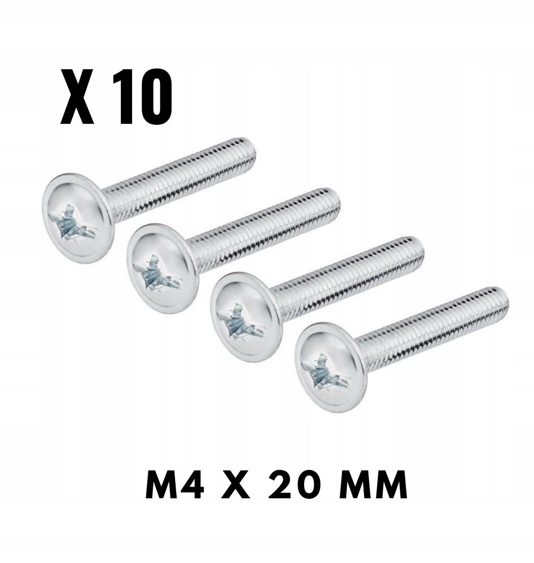 

413 wkręt M4 X 20 mm do uchwytów Din 967 10 szt.