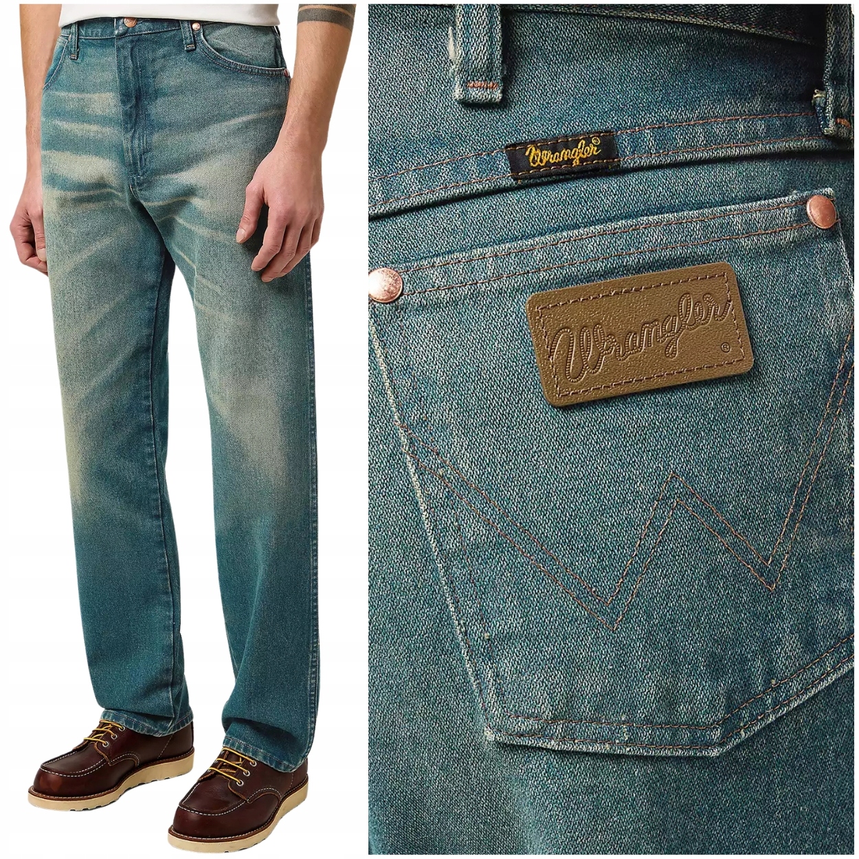 Wrangler 13MWZ Cowboy Cut Stormy klasické jednoduché džínové kalhoty W27 L32